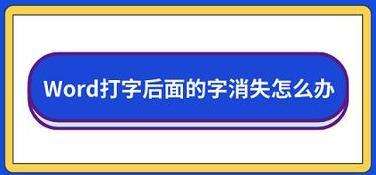 商务办公培训之如何解决Word输入后面内容突然消失